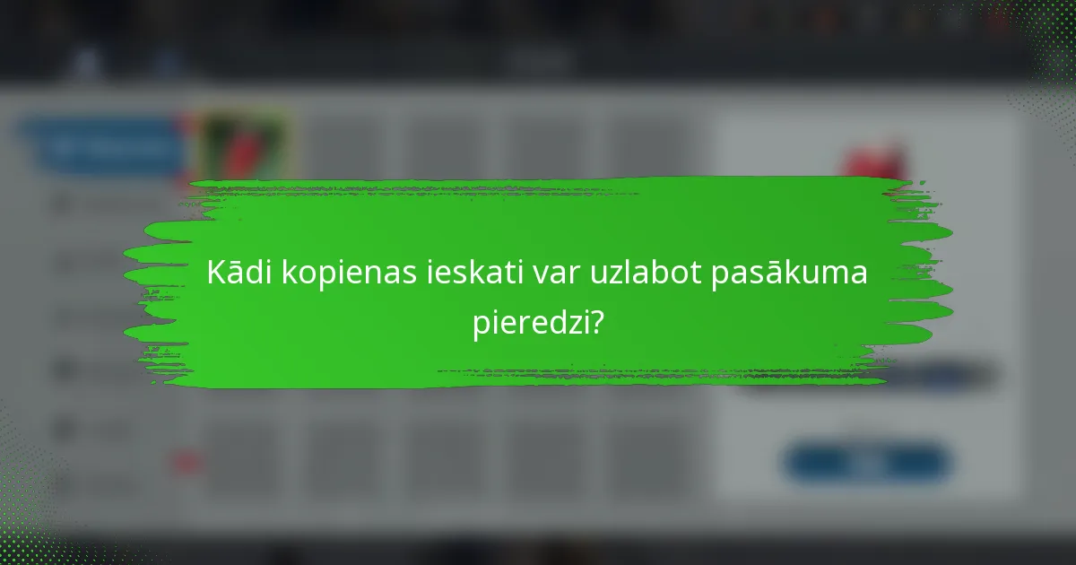 Kādi kopienas ieskati var uzlabot pasākuma pieredzi?